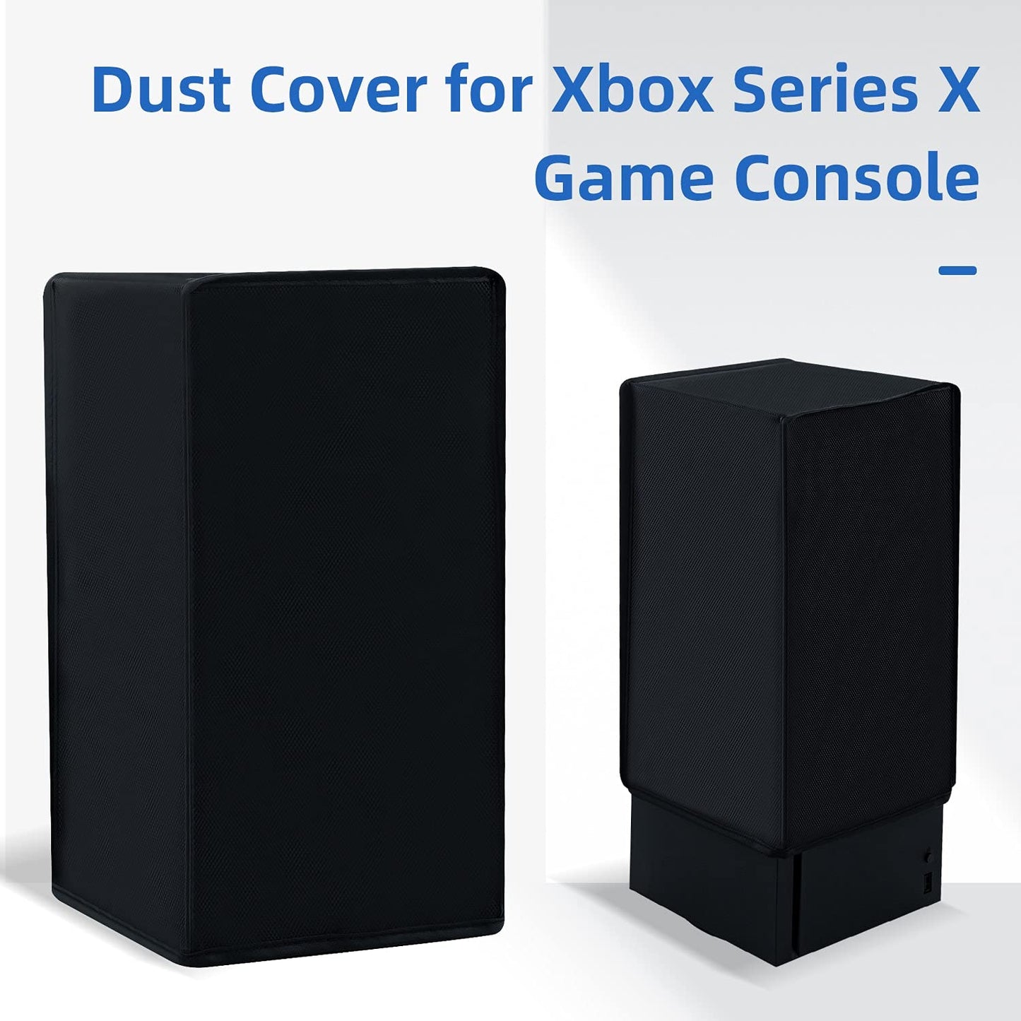 Mcbazel Xbox Series X Dust Cover, Waterproof Oxford Fabric, Anti-Scratch, Easy Access Cable Port, Black, Model MT-000016