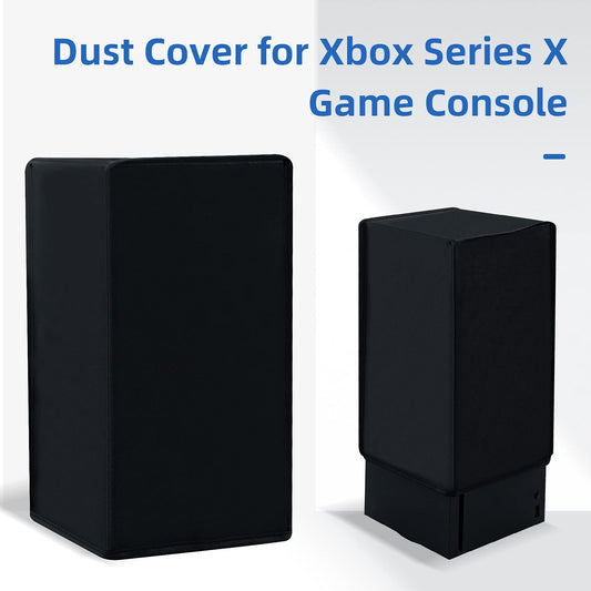 Mcbazel Xbox Series X Dust Cover, Waterproof Oxford Fabric, Anti-Scratch, Easy Access Cable Port, Black, Model MT-000016