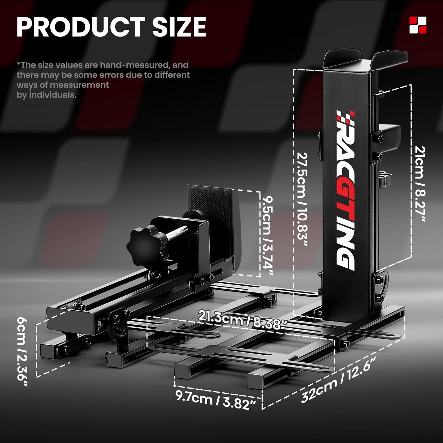 RACGTING Hotas Mount for Logitech X56/X52/X52 Pro & Thrustmaster Joysticks, 2 PCS Black Desk Mount for Flight Simulators