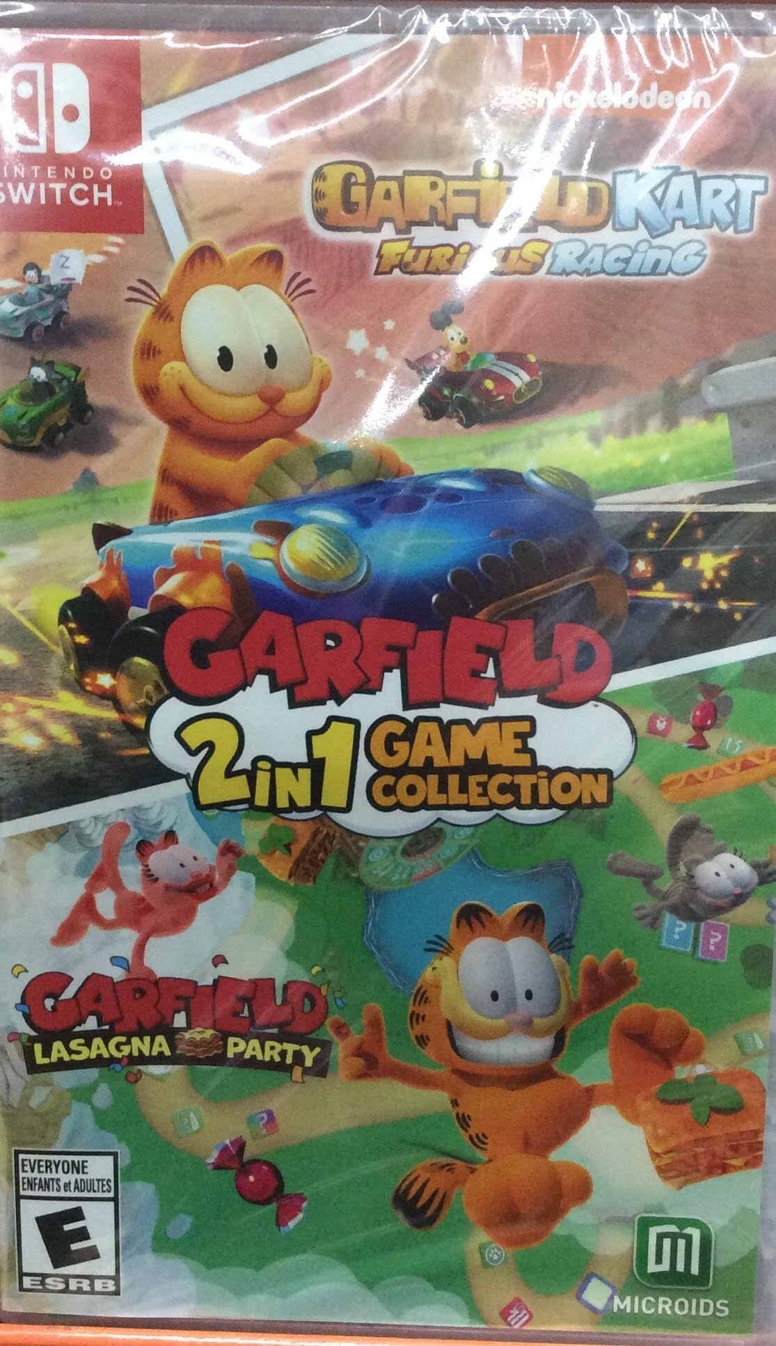 Garfield 2-In-1 Game Collection: Garfield Kart Furious Racing and Garfield Lasagna Party - Nintendo Switch