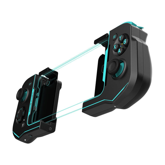 Turtle Beach Atom Mobile Game Controller with Bluetooth for Cloud Gaming on Android Mobile Devices with Compact Shape  Console Style Controls & Low Latency Bluetooth - Black/Teal