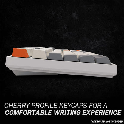 HK Gaming Dye Sublimation PBT Keycap Set - 139 Keys, Cherry Profile, ANSI US Layout, Compatible with MX, Gateron, Beta Color