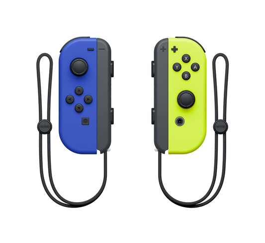 Nintendo Joy-Con Controllers (L-R) - Blue/Neon Yellow, Plastic, Nacional Model