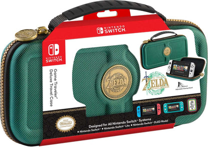 Game Traveler Nintendo Switch Travel Case - Deluxe Design for Switch, Lite, OLED - Green Zelda - Model NNS40G