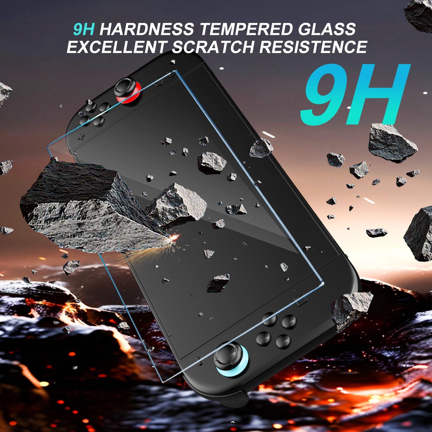 Hiway Tempered Glass Screen Protector for Nintendo Switch 2 - Auto-Alignment, Bubble Free, 9H Hardness, HD Clear, Transparent