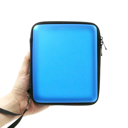 ADVcer 2DS Case - EVA Waterproof Hard Shield, Double Zipper, Blue, Model ADV_2DS_Case_BU