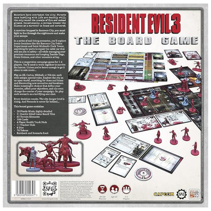Steamforged Games Resident Evil 3 Board Game - Core Game, Cardboard, Mixed Colours, Model SFRE3-001