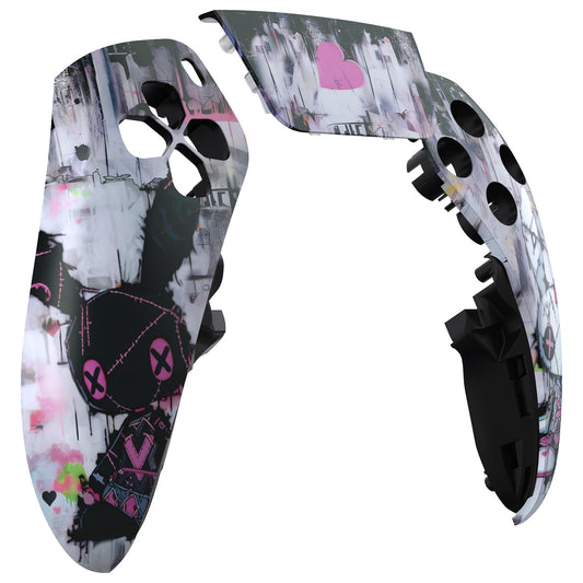 eXtremeRate Left Right Front Top Shell with Touchpad Compatible with p s 5 Edge Controller  Lovely Punky Bunny Replacement Faceplate Shell Custom Touch Pad Cover Compatible with p s 5 Edge Controller