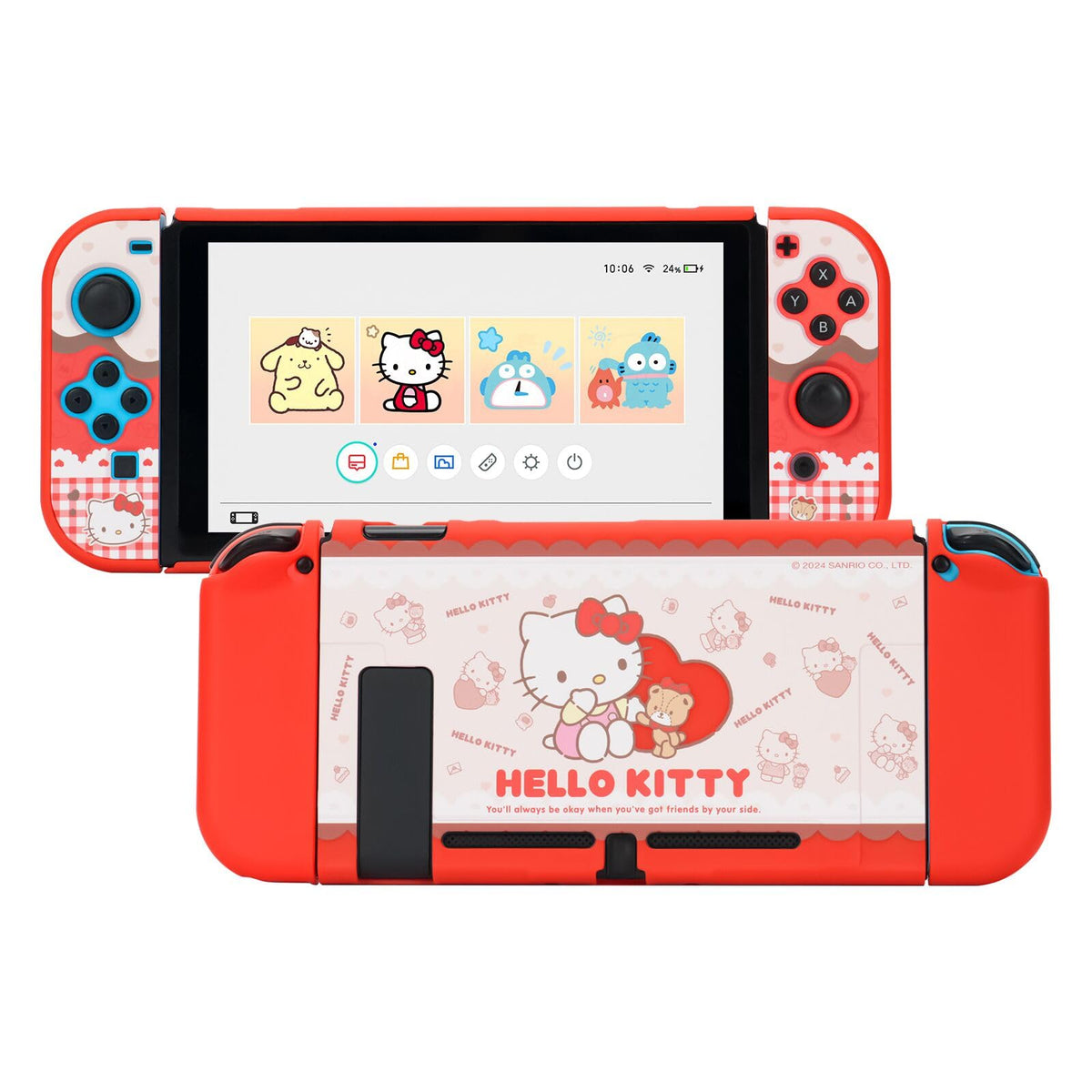 Kuitmor Protective Shell for Switch OLED Slim Cover Case Compatible with Switch OLED Anti-Scratch and Shock-Absorption Design Joy Con Cover Skins - HLK