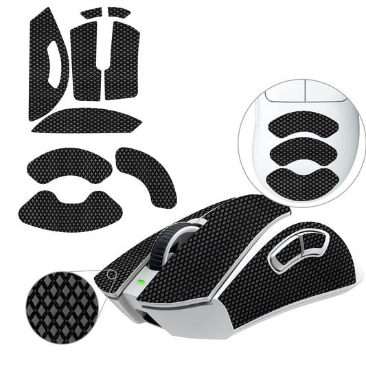 TALONGAMES Mouse Anti Slip Grip Tape Compatible with Razer DeathAdder V3 Pro Gaming Mouse  Palm Sweat Absorption  Thin 0.5mm  Cut to Fit  Easy to Apply  Mouse Skin (Black)