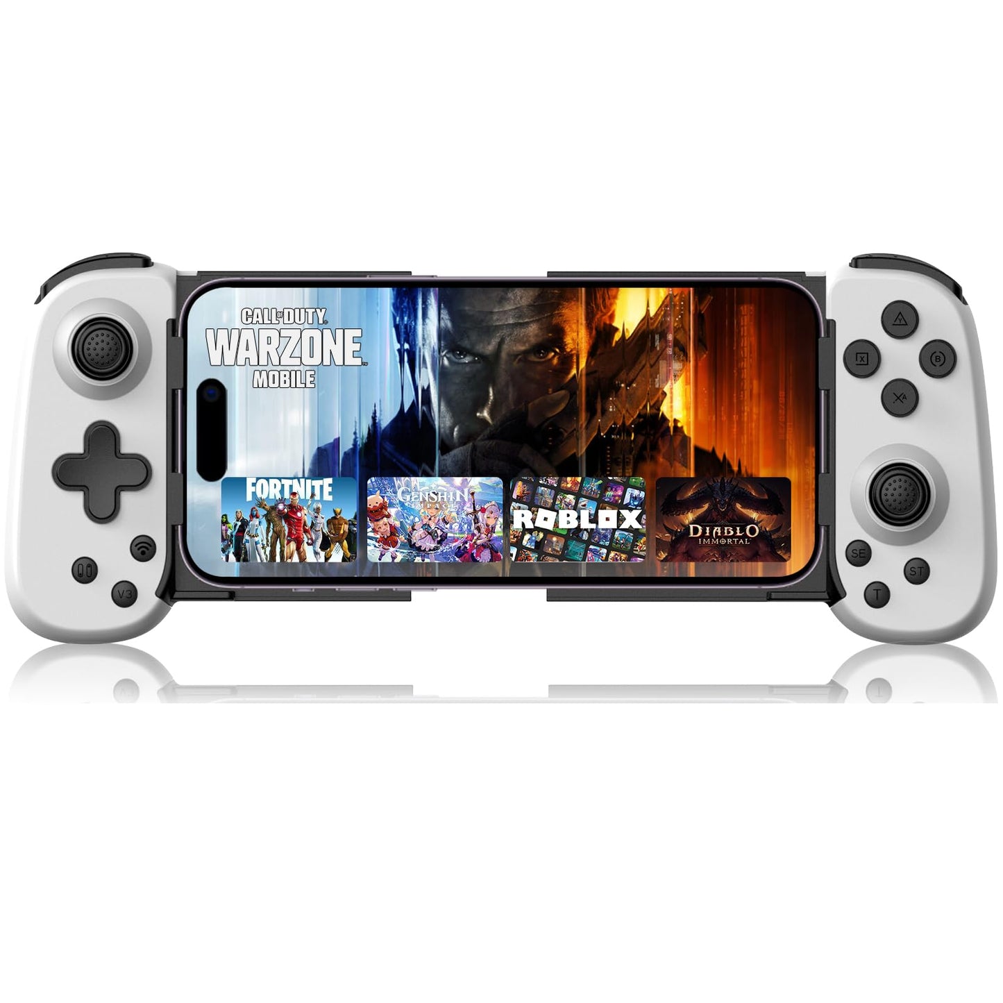 arVin Mobile Game Controller for iPhone/iPad/Android/Samsung/Tablet/PC/Switch/PS3/PS4  Wireless Gamepad Joystick with Turbo/6-axis Gyro/Vibration  Play Xbox Cloud Gaming/PS Remote Play/Steam Link