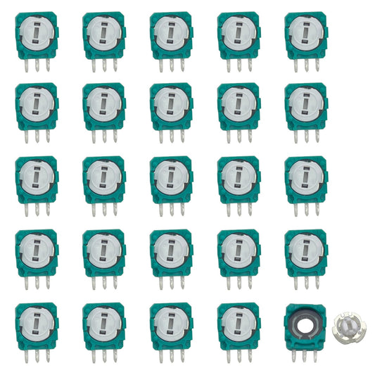 Onyehn Trimmer Potentiometer Sensor Thumb Stick Analog Joystick Gasket Repair Parts for Xbox One PS3 PS4 Switch Pro Controllers(25 Pack)