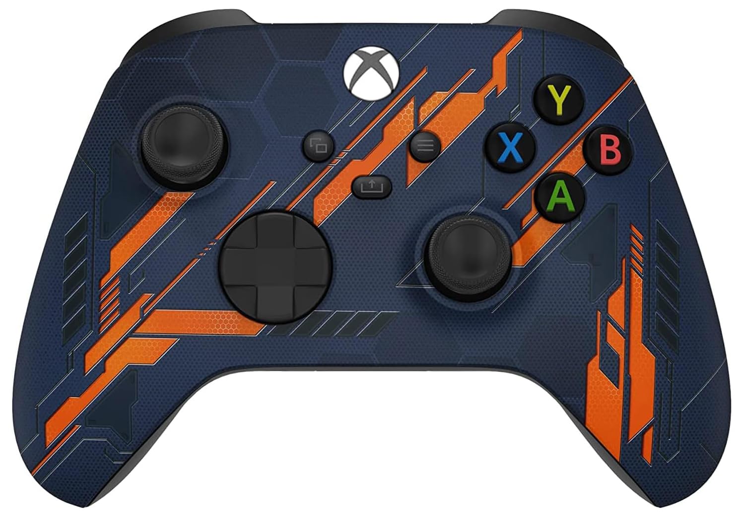 Wireless Controller for Microsoft Xbox Series X/S & Xbox One - Custom Soft Touch Feel - Custom Series X/S Controller (X/S Orange Armor)