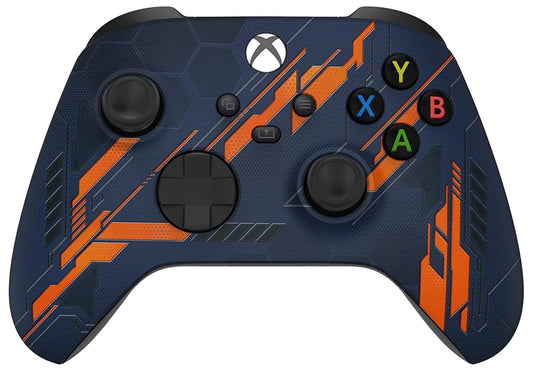 Wireless Controller for Microsoft Xbox Series X/S & Xbox One - Custom Soft Touch Feel - Custom Series X/S Controller (X/S Orange Armor)