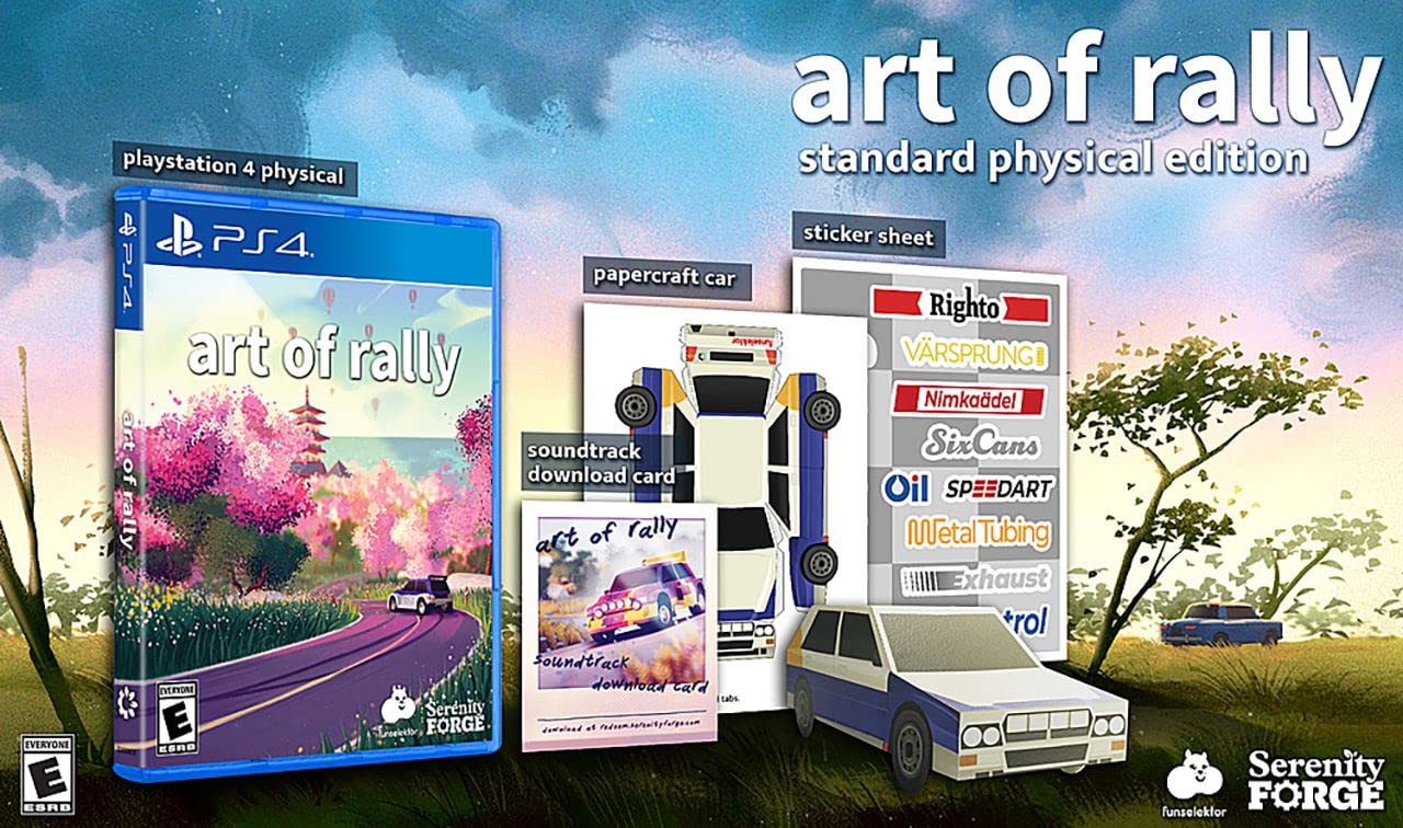 Serenity Forge Art of Rally - PS4 Racing Game, Exciting Driving Experience, GQT640517PS4
