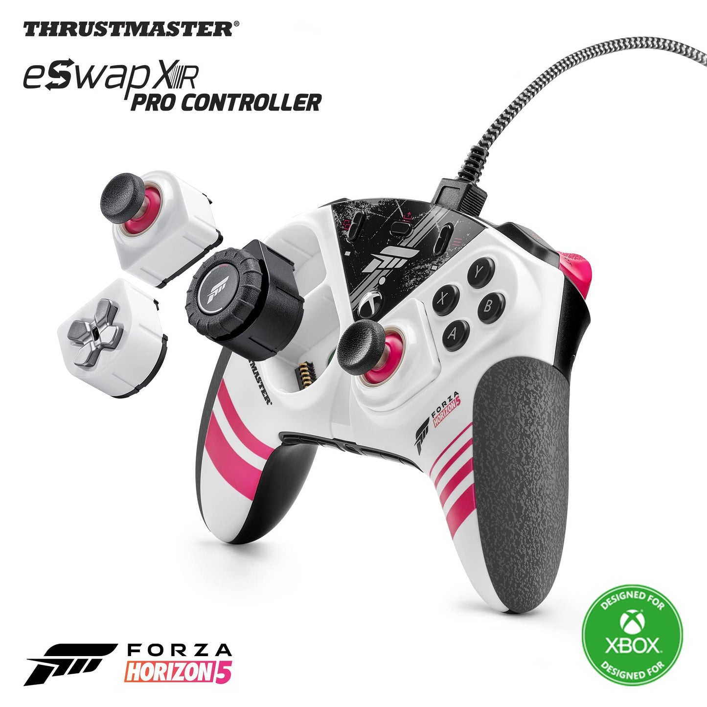 THRUSTMASTER ESWAP XR Pro Controller FORZA HORIZON 5 EDITION  Modular Wired Gamepad  Racing Wheel Module  Official FORZA HORIZON 5 and Xbox Series X|S  Precise Mini-Sticks  Tact Switches