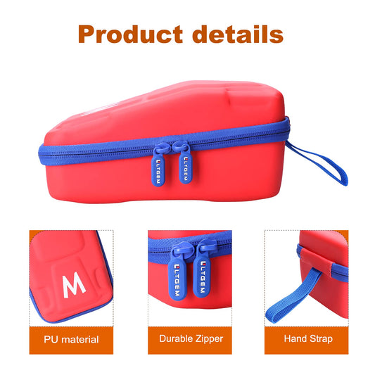 L LTGEM Mario Kart Live Storage Case - Travel Protective Bag - Nintendo Switch - Red