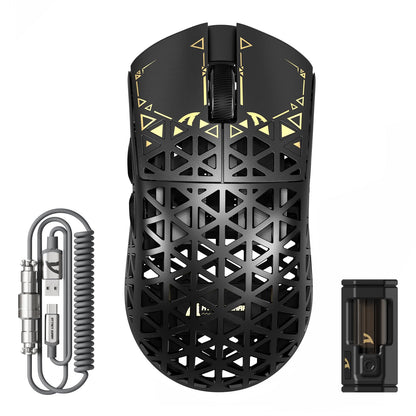 ATTACK SHARK R5 Ultra Carbon Fiber Wireless Gaming Mouse - 39g Superlight, 8K Polling, 42K DPI, Tri-Mode, Black