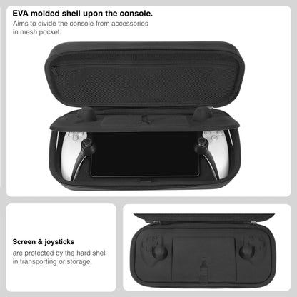 Migitec Carrying Case for PS Portal Remote Player - Protective Travel Storage, Black, Model MI-PSPEC