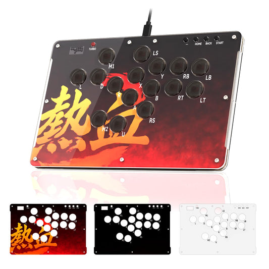 RK ROYAL KLUDGE T16 Arcade Stick 16 Keys with Custom RGB & Hot Swap  All-Button Arcade Controller for PC/Ps3/Ps4/Switch/Steam  SOCD & Turbo Functions  GP2040-CE
