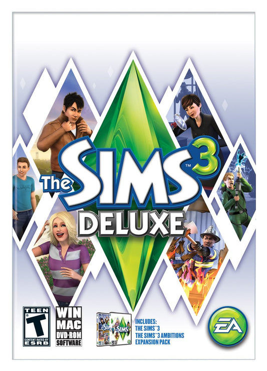 Electronic Arts The Sims 3 Deluxe - PC/Mac, Model 16932, Ultimate Life Simulation Game