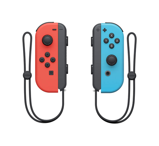 Nintendo Joy-Con Controllers (L/R) - Neon Red/Blue - Model HACAJAEAA