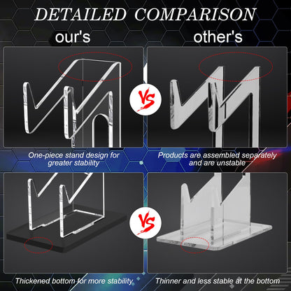 FYY Game Controller Holder 2 Pack - 2 Tier Acrylic Display Stand for Nintendo Switch, Xbox, PS5, PS4 - Black