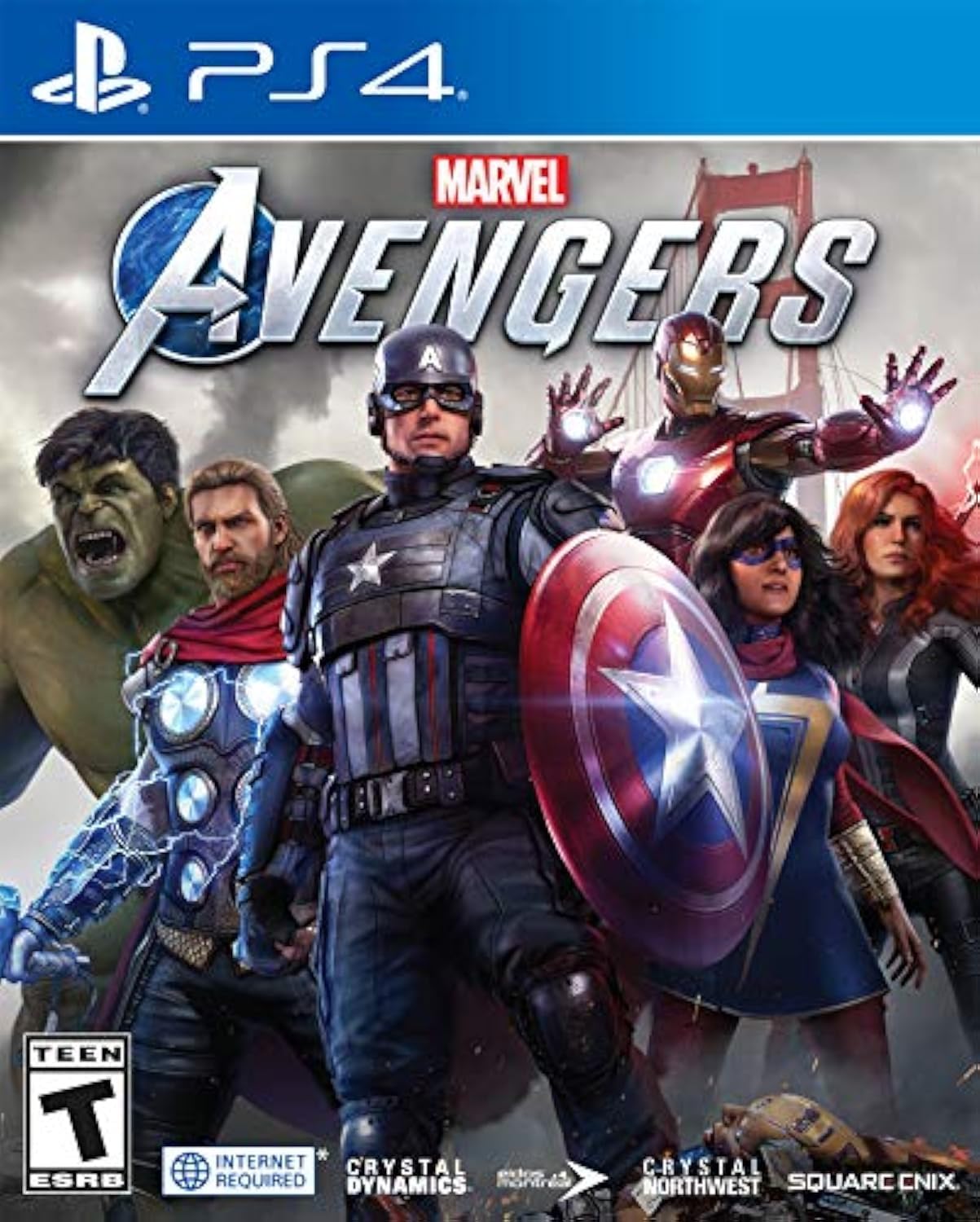 Square Enix Marvels Avengers PS4 Game - Free PS5 Upgrade, Avengers Color, Model 1120336