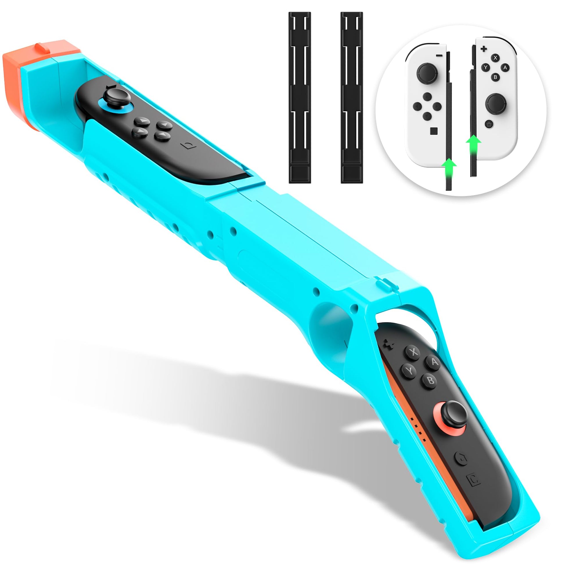 FANPL Game Gun for Nintendo Switch 2/1/OLED Joy Con  Joycon Controller Grip for Sniper Elite  Hunting Simulator  for Wolfenstein 2  for Splatoon  for Big Buck Hunter Arcade and Other Shooting Games