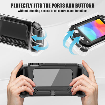 EveClap Switch Lite Protective Case - Shockproof Hard Grip - Black - Model LITE-Black-1