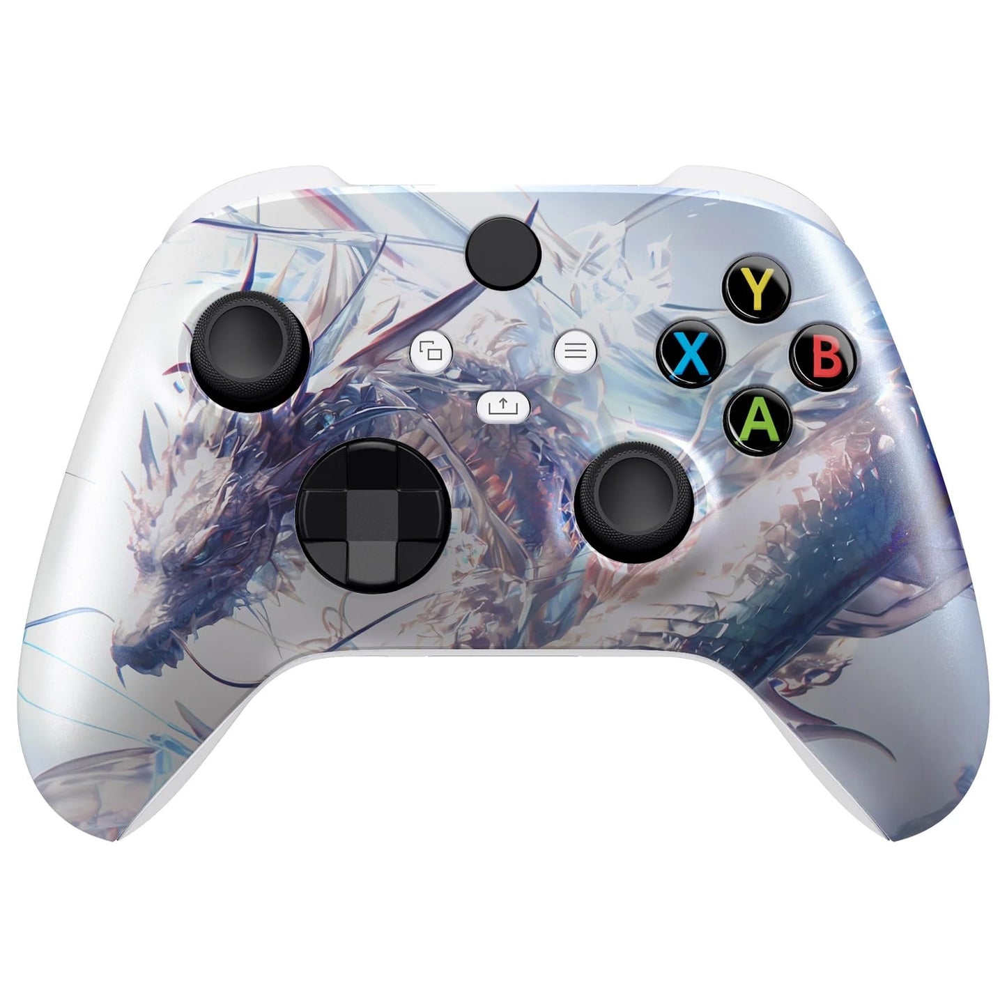 ProControllers LLC Wireless Custom Controller Compatible with PC  Windows 10+  Series X/S & One (Series X/S Crystal Dragon)