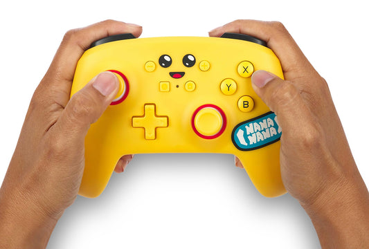 PowerA Enhanced Wireless Controller for Nintendo Switch - Peely, Yellow, Model NSGP0268-01, Officially Licensed Gamepad