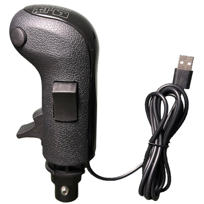 AUGFAZ USB Shift Knob for American Truck Simulator & ETS2 - Compatible with Logitech G27/G29/G920, Thrustmaster TH8A, Black