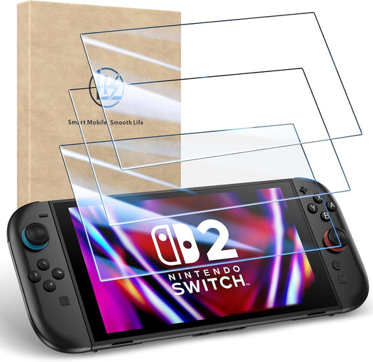 LK 3 Pack for Nintendo Switch 2 Screen Protector  Anti-Scratch  Full Coverage  9H Hardness Tempered Glass Screen Protector for Nintendo Switch 2  Bubble-Free
