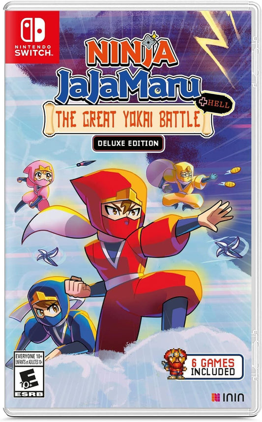 ININ Ninja JaJaMaru Deluxe Edition - Nintendo Switch Game, Model: AVAQ75872SWI, The Great Yokai Battle +Hell