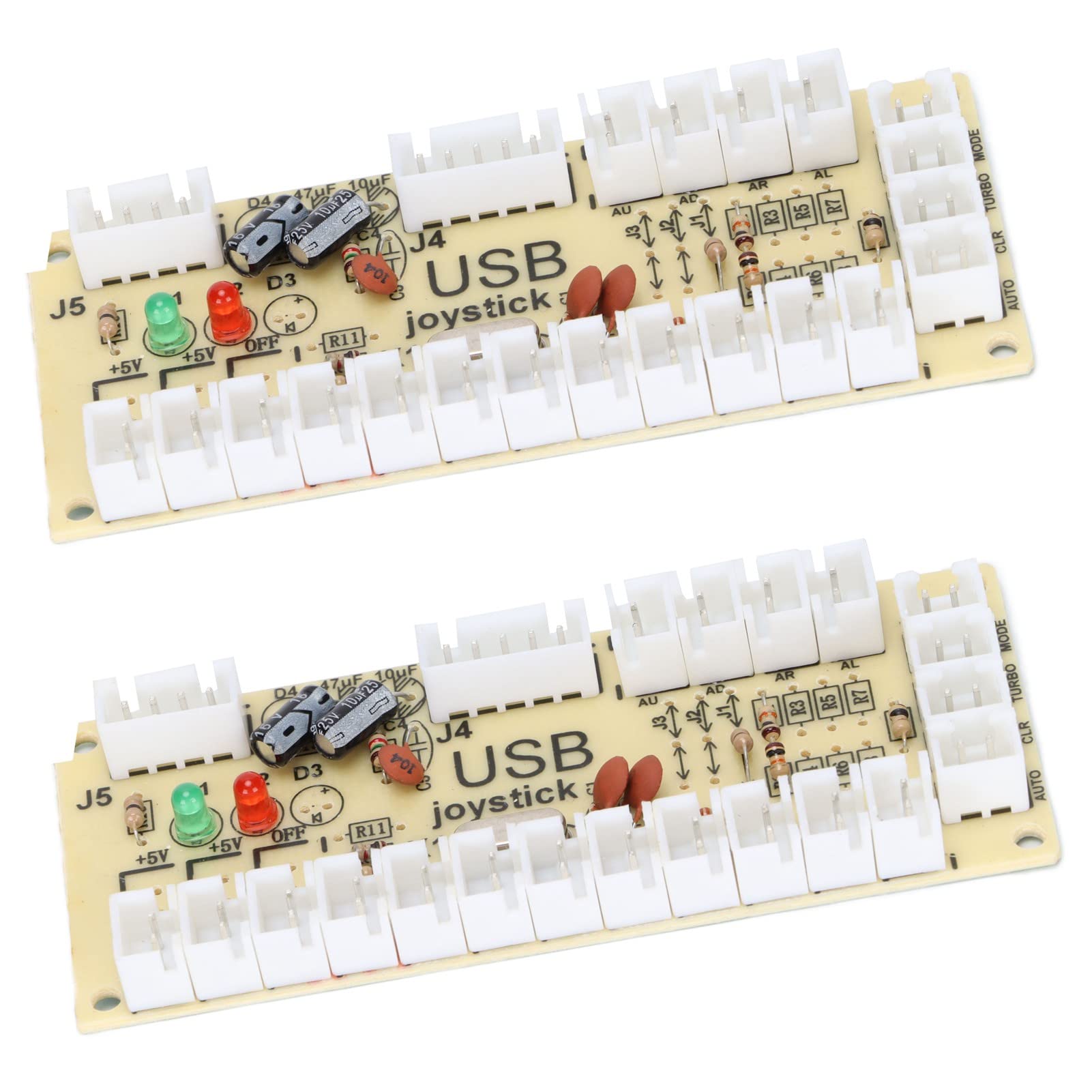 QM070913 Game Controller USB Encoder Zero Delay Module for PC for MAME for Retropie  USB PC Encoder with Wire and 5 pin Joystick Cable  Double