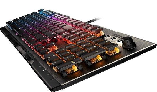 ROCCAT Vulcan 120 AIMO Mechanical Gaming Keyboard, Tactile Titan Switch, Full Size, RGB Lighting, Gunmetal Gray/Black