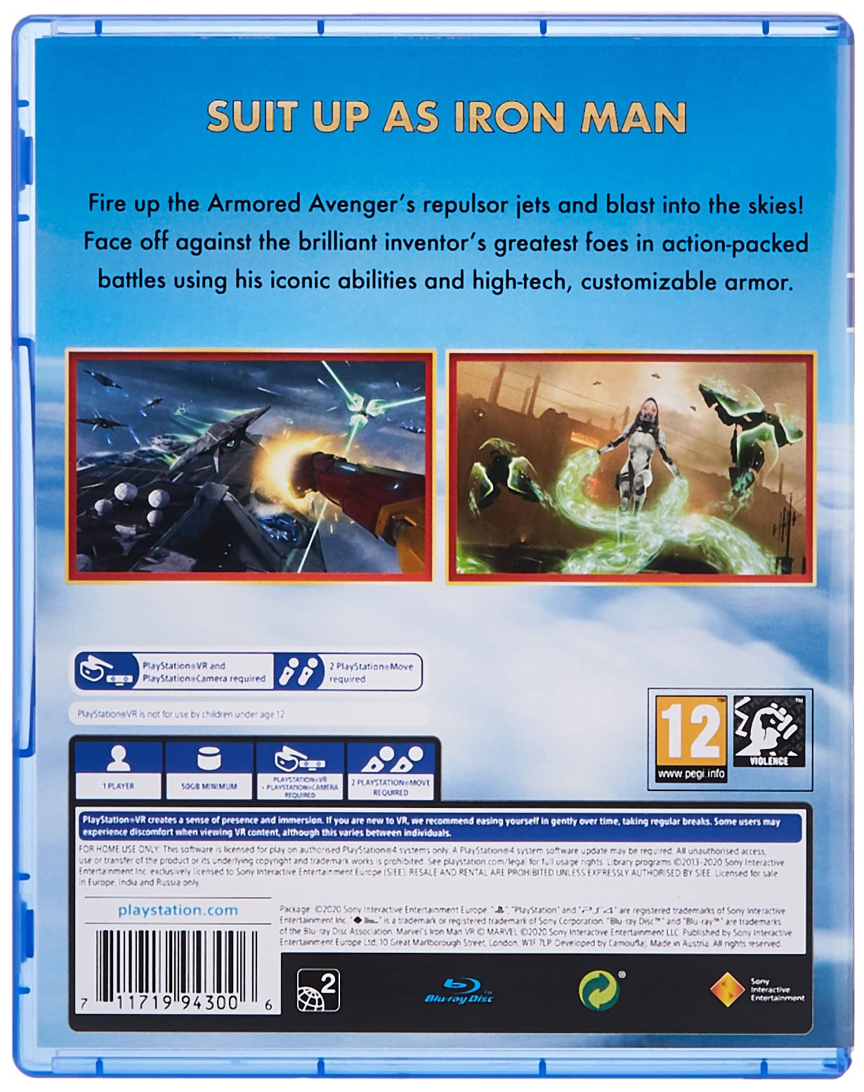 Sony Iron Man (PSVR) - Model 226588 - Immersive Virtual Reality Gaming Experience