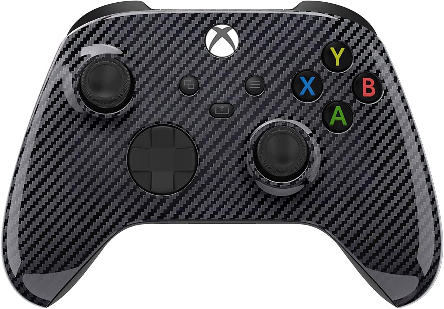 Custom Controllerzz Wireless Controller for Xbox Series X/S & One - Soft Touch Feel - X/S Glossy Carbon Fiber