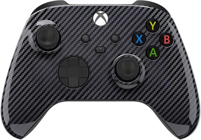 Custom Controllerzz Wireless Controller for Xbox Series X/S & One - Soft Touch Feel - X/S Glossy Carbon Fiber