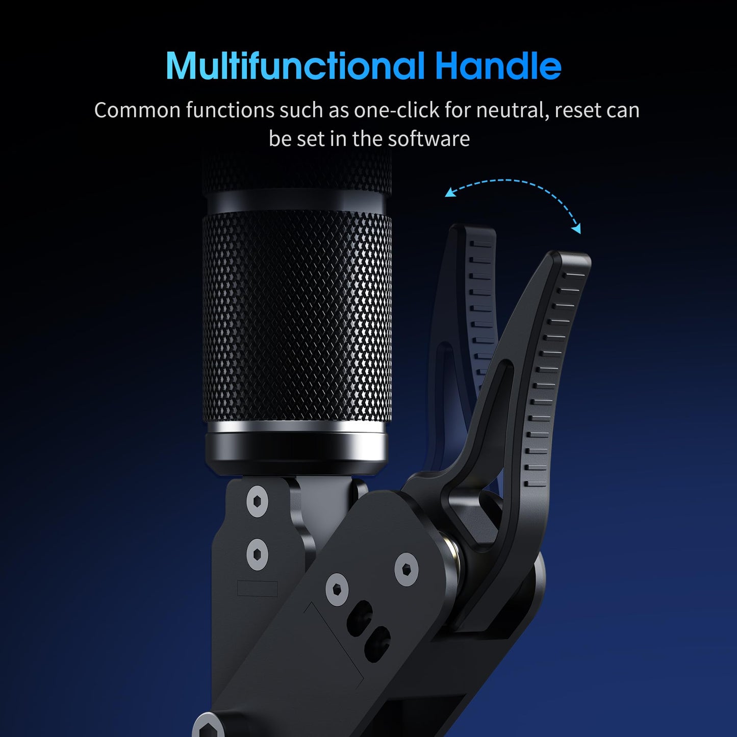 SIMSONN SQ Pro Racing Simulator Shifter - High-Precision Hall Sensor, 20 CM Handle