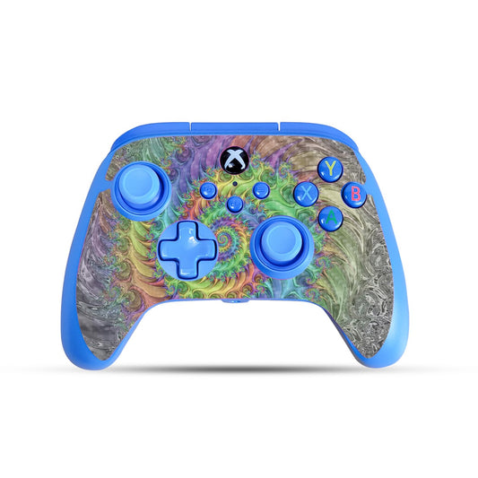 Carbon Fiber Gaming Skin Compatible with PowerA Xbox Series X|S Enhanced Wired Controller - Tripping - Premium 3M Vinyl Protective Wrap Decal Cover - Easy to Apply | Crafted in The USA by MightySkins