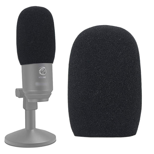 SUNMON Mic Foam Windscreen for Fifine K670 USB Microphone - Pop Filter Wind Cover, Compatible, Black