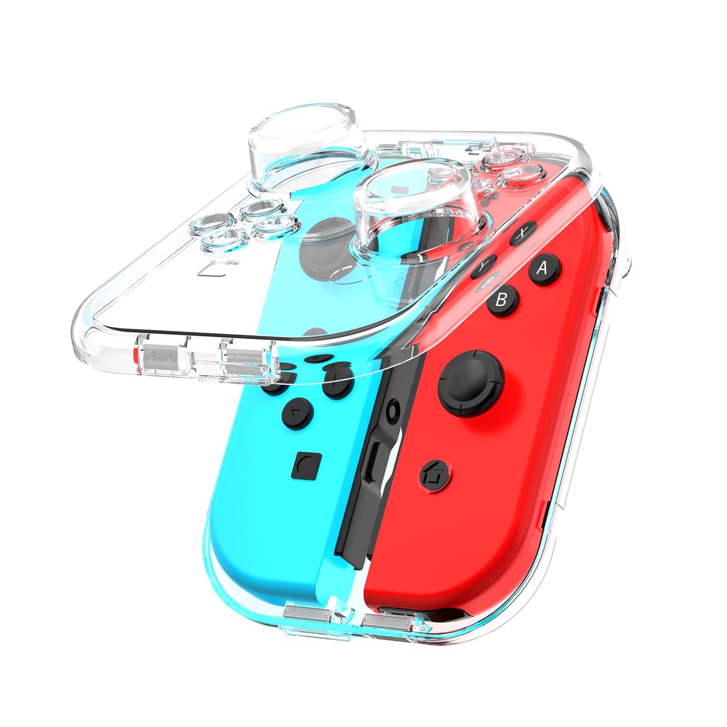 IINE Joy-Con Storage Case - Portable Dust-Proof Box for Nintendo Switch, Transparent Shell, Model L954