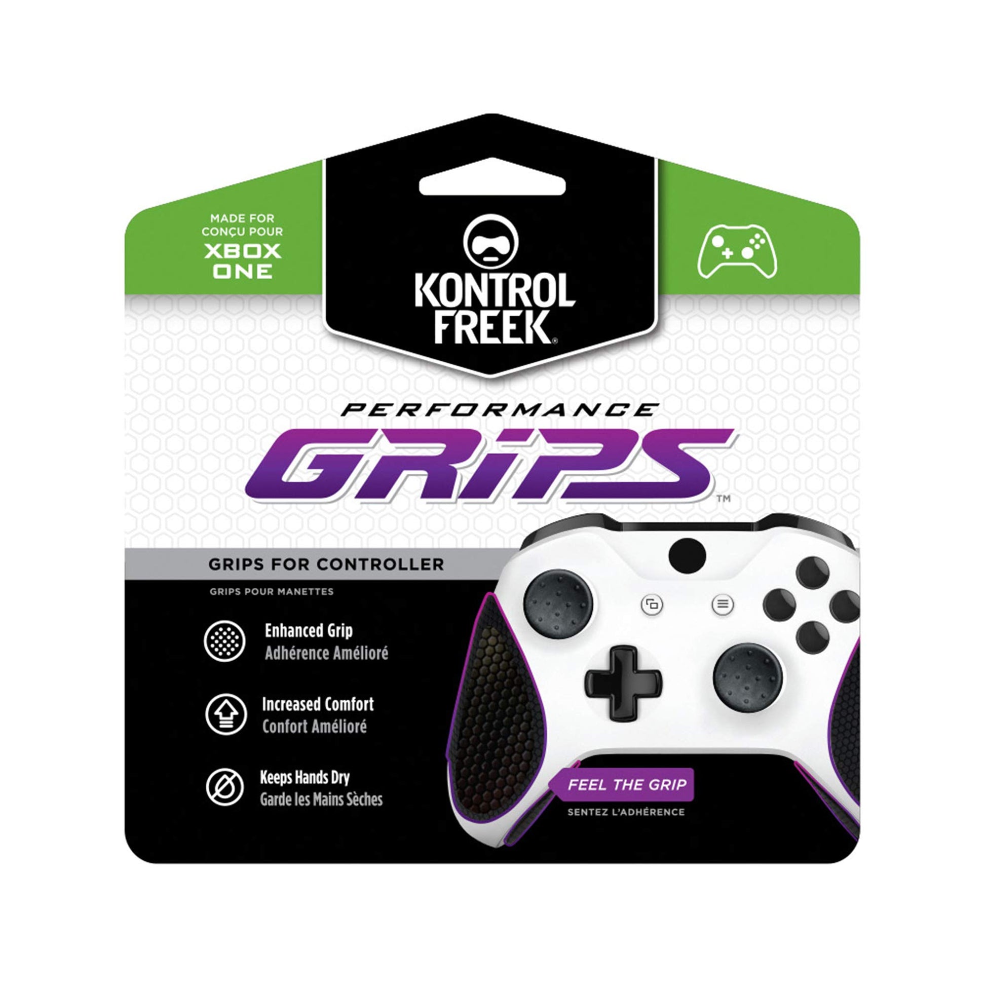 KontrolFreek Performance Grips for Xbox One/Series X - Nightfall Black, Model KFGRIPSXB1