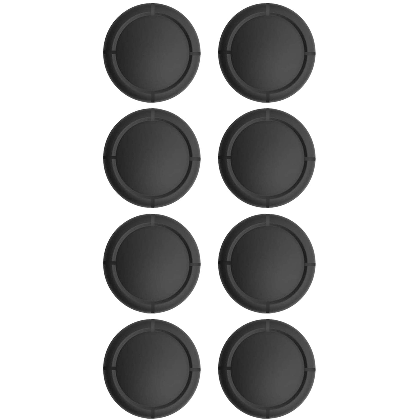 Ferkurn Joystick Replacement Cap for Switch OLED & Lite - 8 PCS Black 3D Analog Grip Cover Repair Kit