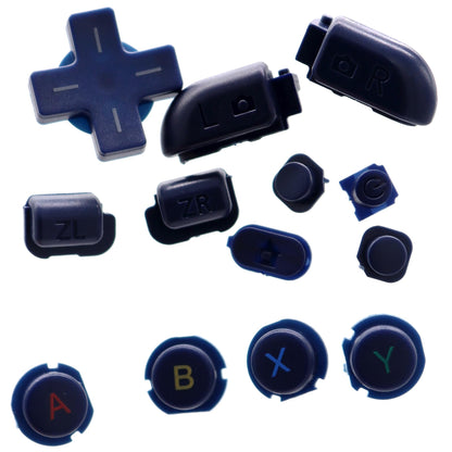 Deal4GO ABXY Button Replacement Set for Nintendo New 3DS XL - Blue, Includes LR/ZL/ZR/Home/Start/Power/Select Buttons