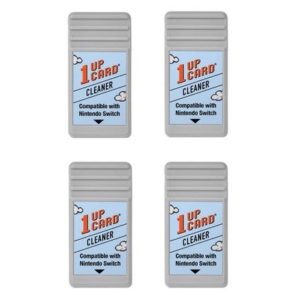 1UPcard Video Game Console Cleaner - 4 Pack for Nintendo Switch, Grey, Model CCSW
