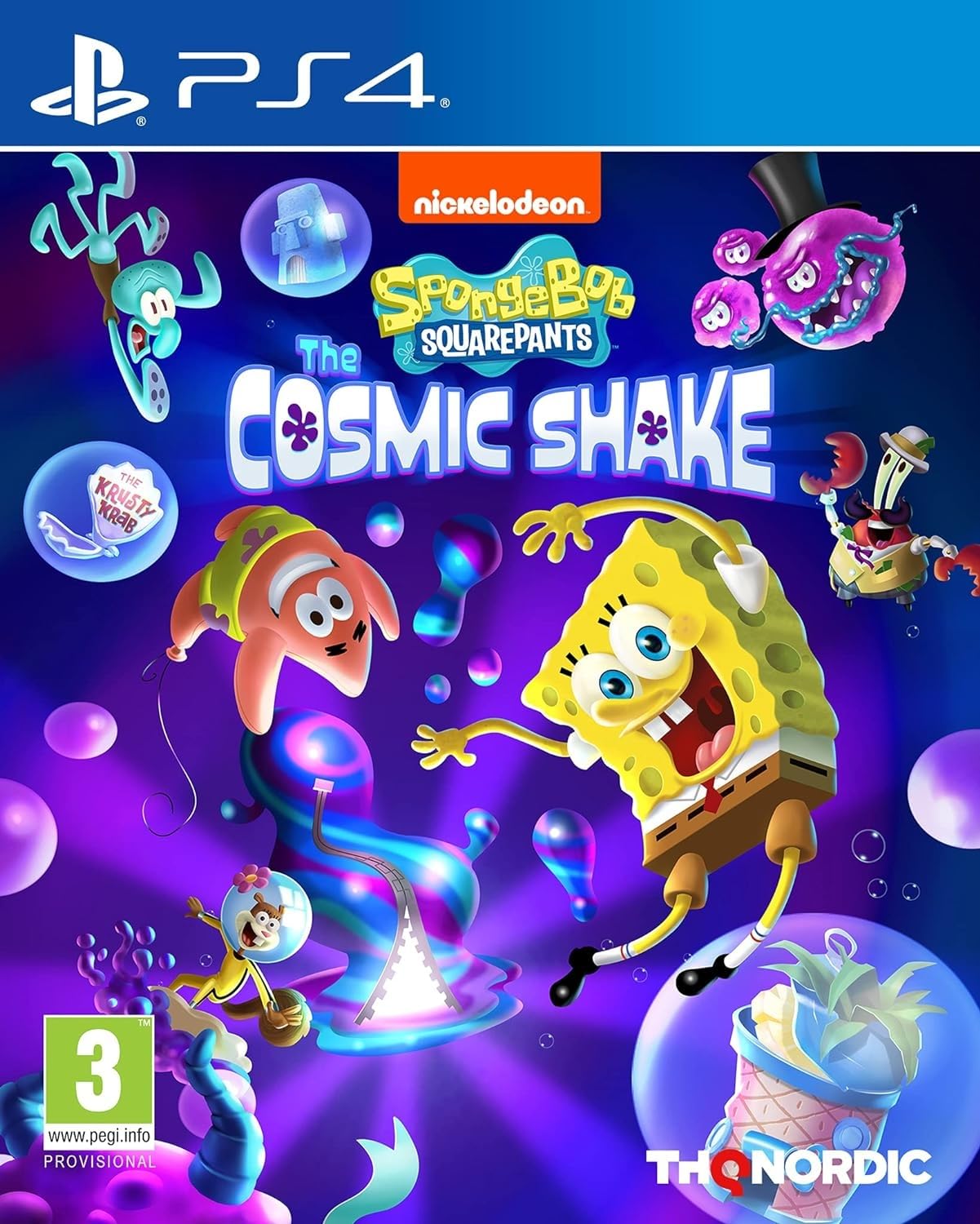 THQ Nordic SpongeBob SquarePants Cosmic Shake - PlayStation 4 (EU Version) - Action Adventure Game, Model 9120080077622