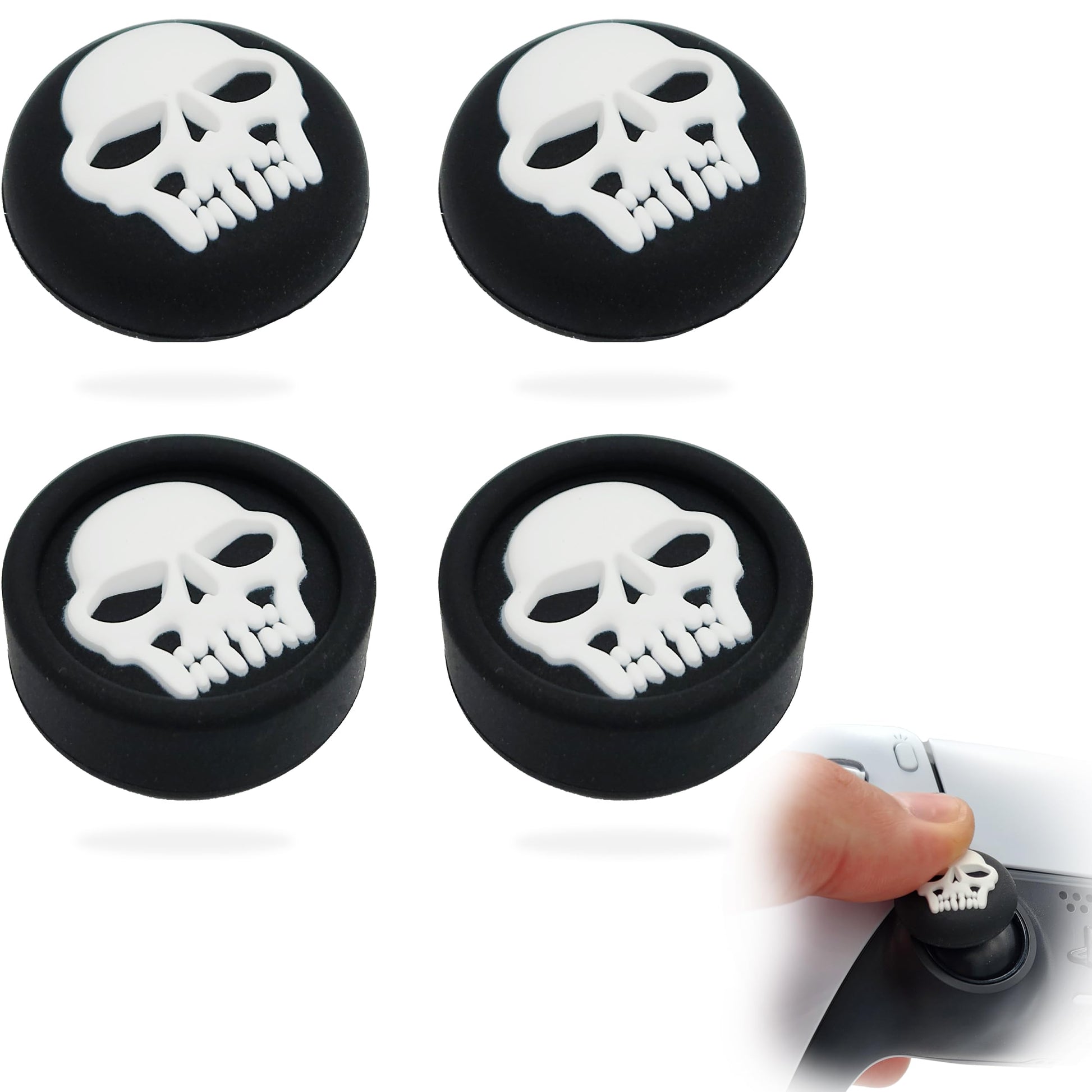 MatoSan 4 Thumbstick Grip Caps - Universal Silicone Controller Covers - Enhanced Grip  Precision & Protection - Anti-Slip Joystick Accessories for All Modern Game Controller
